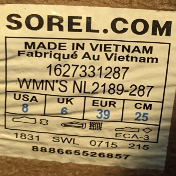 Sorel Brown Ankle Boots with Red Zipper - Picture 8 of 10